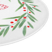 Blätter für Wasserfarben und Beeren Schneidebrett (Ecke)