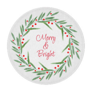 Blätter für Wasserfarben und Beeren Schneidebrett