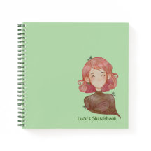 Blätter für Wasserfarben und Girl-Zeichenketten