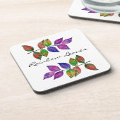 Blätter für Wasserfarben Untersetzer (Linke Seite)