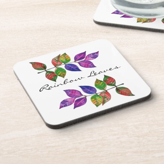 Blätter für Wasserfarben Untersetzer (Linke Seite)