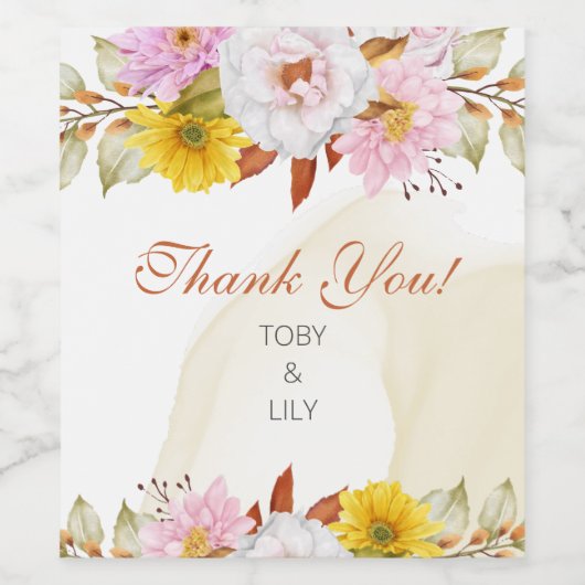 Blätter für Wasserfarben Weinetikett (Einzelnes Label)