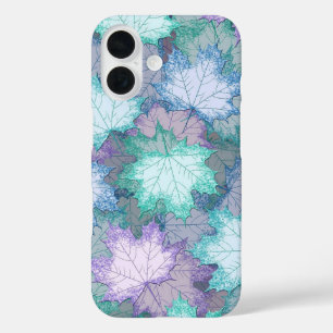 Blätter für weiche Pastellfarben iPhone 16 Hülle