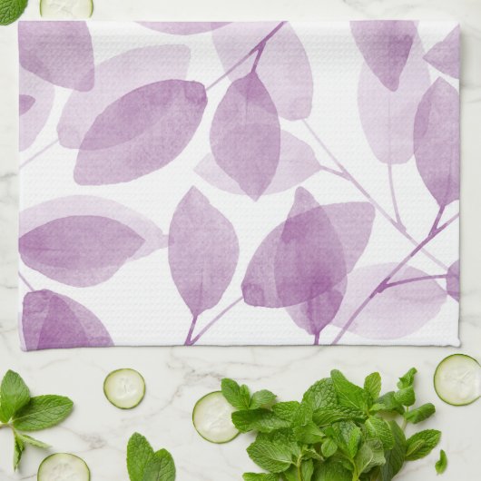 Blätter für weiche Pflaumen Handtuch (Gefaltet)