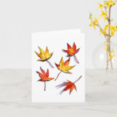 Blätter für Weinleaf-Ahorn Karte (Gelbe Blume)