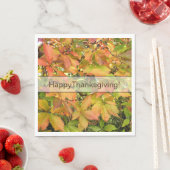 Blätter für wild lebende Weintrauben im Herbst Serviette (Beispiel)