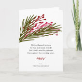 Blätter & Gartenkarten Feiertagskarte (Vorderseite)