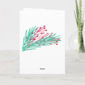 Blätter & Gartenkarten Feiertagskarte (Rückseite)