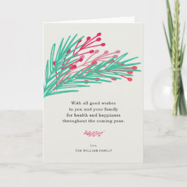 Blätter & Gartenkarten Feiertagskarte