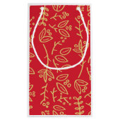 Blätter gemustert kleine geschenktüte (Rückseite)