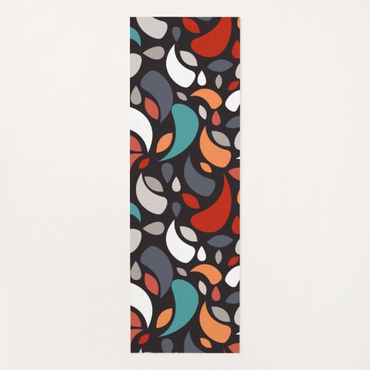 Blätter geometrisch yogamatte (Vorderseite)