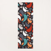 Blätter geometrisch yogamatte (Rückseite)