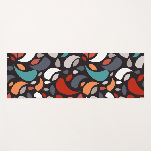 Blätter geometrisch yogamatte (Vorderseite (Horizontal))