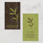 Blätter-Geschäfts-Karte Visitenkarte (Vorne/Hinten)