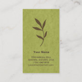 Blätter-Geschäfts-Karte Visitenkarte (Rückseite)