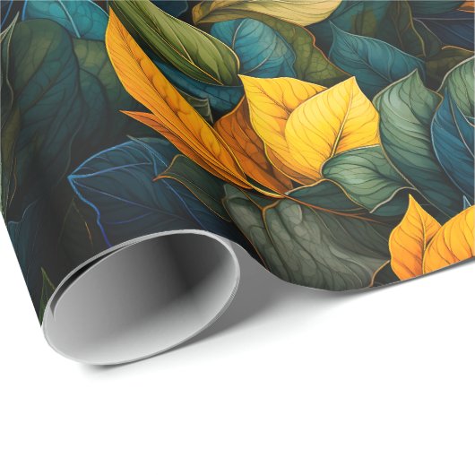 Blätter Geschenkpapier (Rolleneckpunkt)