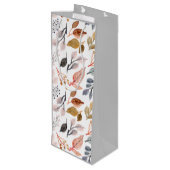 Blätter Geschenktüte Für Weinflaschen (Rückseite Schrägansicht)