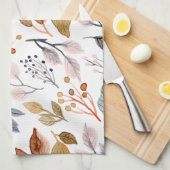 Blätter Geschirrtuch (Viertel Falte)