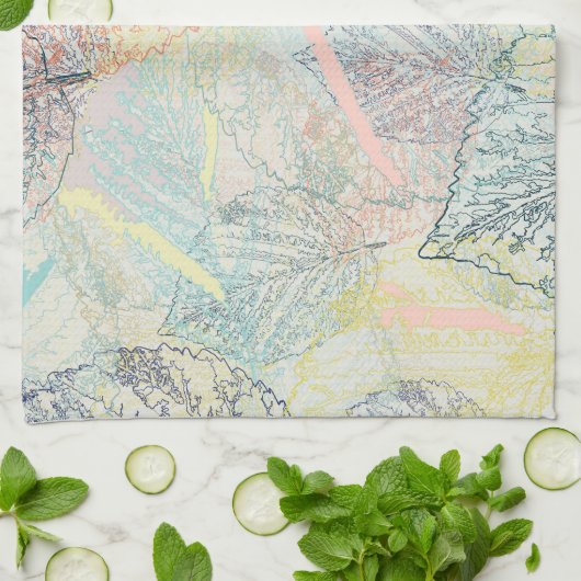 Blätter. Geschirrtuch (Gefaltet)