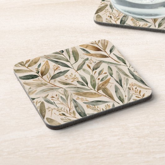 Blätter getränkeuntersetzer (Linke Seite)