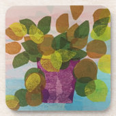 Blätter Getränkeuntersetzer (Vorderseite)