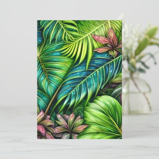 Blätter Graphic Einladung (Stehend Vorderseite)