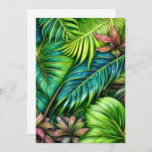 Blätter Graphic Einladung (Vorne/Hinten)