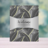 Blätter Graue G626-Linien Acrylschild (Neutral)