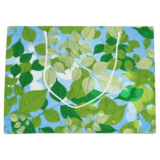 Blätter Große Geschenktüte (Vorderseite)