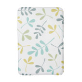 Blätter Große Muster Farbe Mix auf Weiß Badematte (Vorderseite Vertikal)