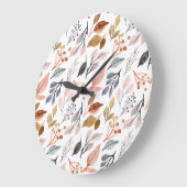 Blätter Große Wanduhr (Winkel)