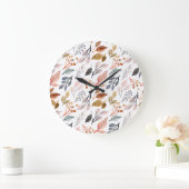 Blätter Große Wanduhr (Zuhause)