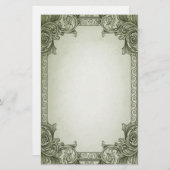 Blätter - grün briefpapier (Vorne/Hinten)