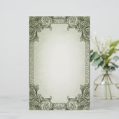 Blätter - grün briefpapier (Stehend Vorderseite)