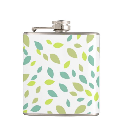 Blätter (grün) flachmann (Vorderseite)