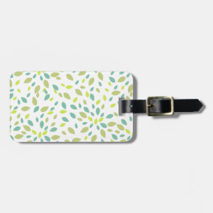 Blätter (grün) gepäckanhänger