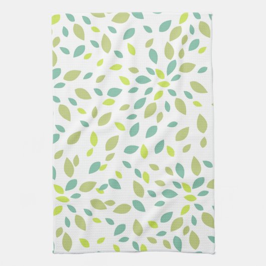 Blätter (grün) geschirrtuch (Vertikal)