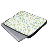 Blätter (grün) laptopschutzhülle (Vorne Knopf)