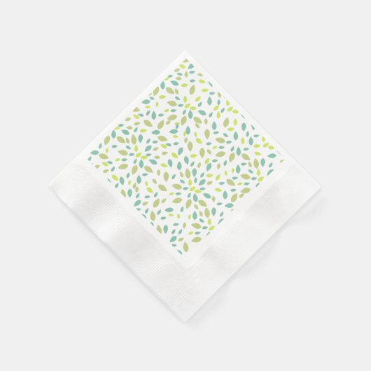 Blätter (Grün) Serviette (Ecke)