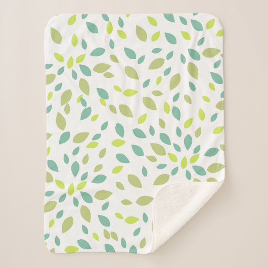 Blätter (grün) sherpadecke (Vorderseite)