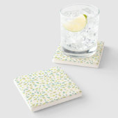 Blätter (grün) steinuntersetzer (Seitenansicht)