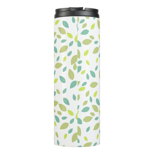 Blätter (grün) thermosbecher (Rückseite)