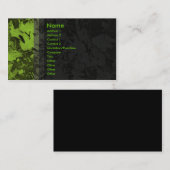 Blätter - Grün Visitenkarte (Vorne/Hinten)
