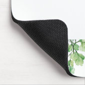 Blätter Grüne Blumenzehen Blume Form glücklich Mousepad (Ecke)