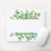 Blätter Grüne Blumenzehen Blume Form glücklich Mousepad (Mit Mouse)