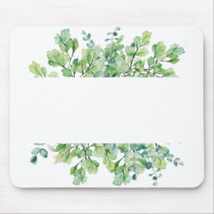 Blätter Grüne Blumenzehen Blume Form glücklich Mousepad