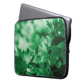Blätter Grüne Hintergrund Laptopschutzhülle (Vorderseite Links)