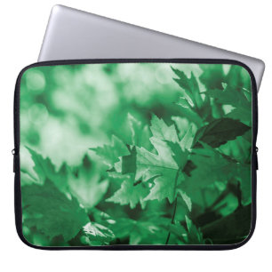 Blätter Grüne Hintergrund Laptopschutzhülle