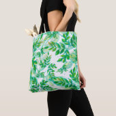 Blätter Grüne Muster Pflanze Tasche (Von Nahem)