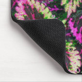 BLÄTTER GRÜNE UND MAGENTA COLEUS MOUSEPAD (Ecke)